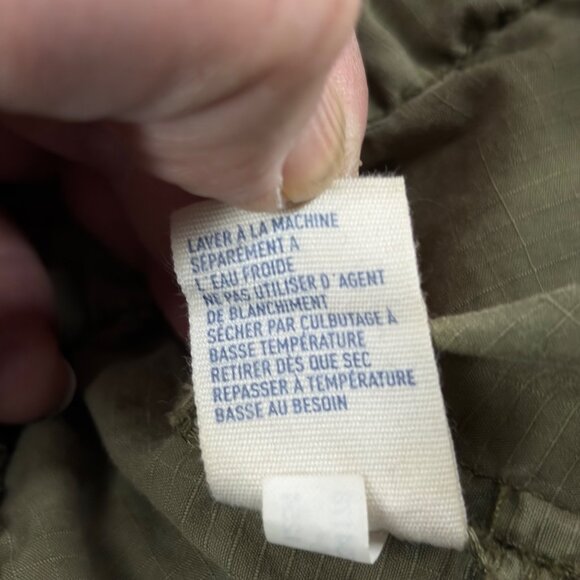 American Eagle Olive Green Cotton Utility Hooded Jacket Xs/Tp Lightweight Milita - Picture 5 of 7